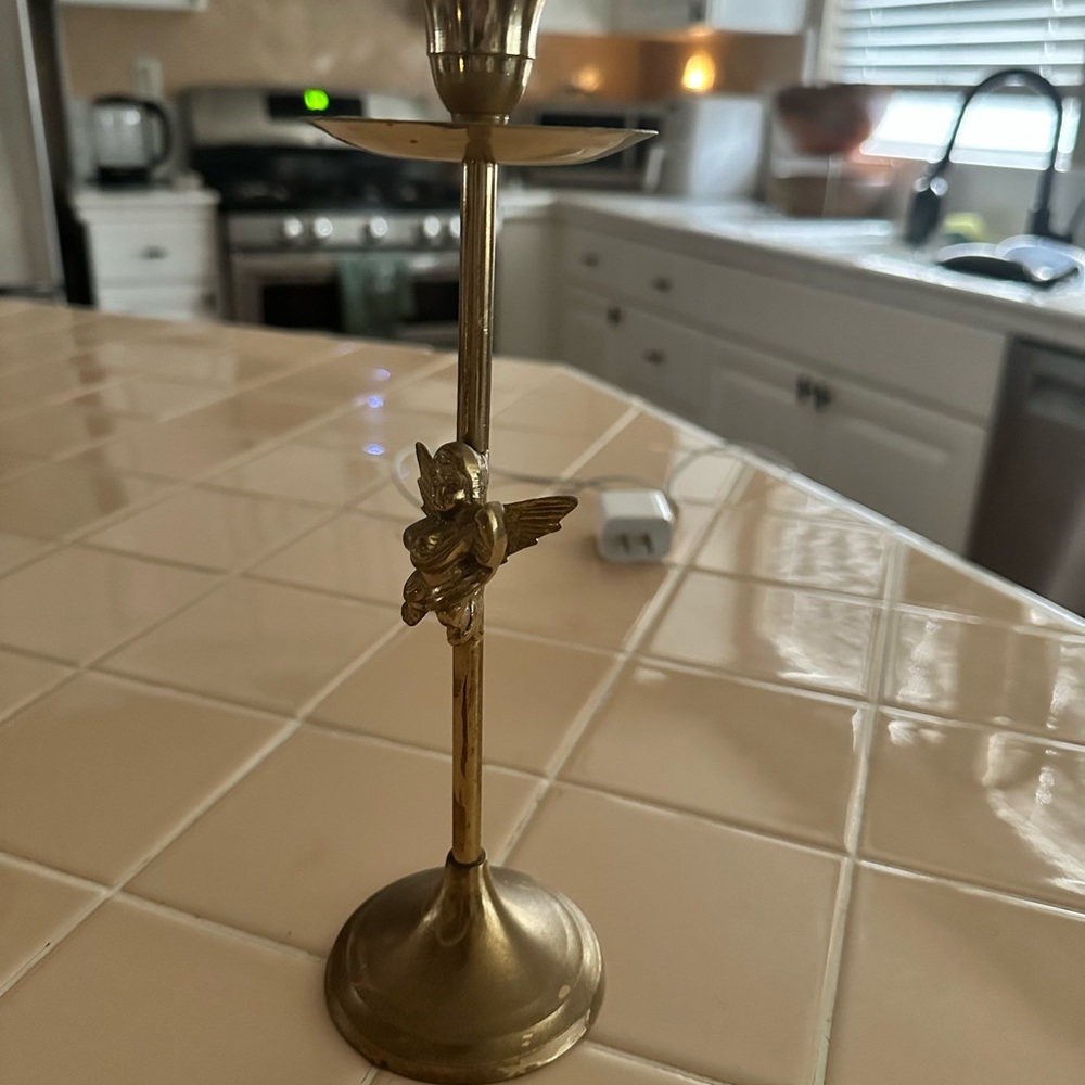Brass candle holders